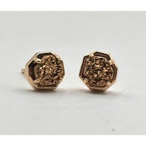 Kendra Scott Nola Stud Earrings In Gold-Tone Druzy
